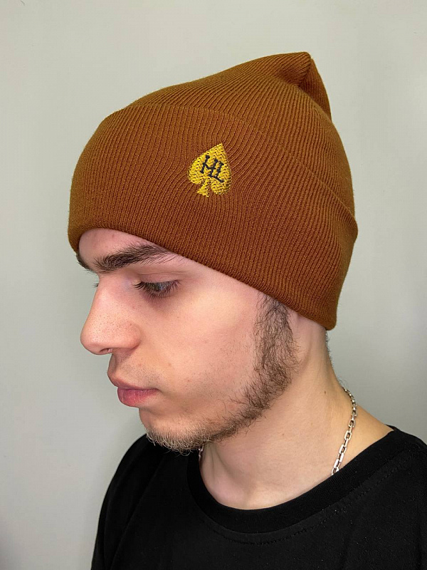 Шапка HARD LUNCH бини B-U-11 HL brown