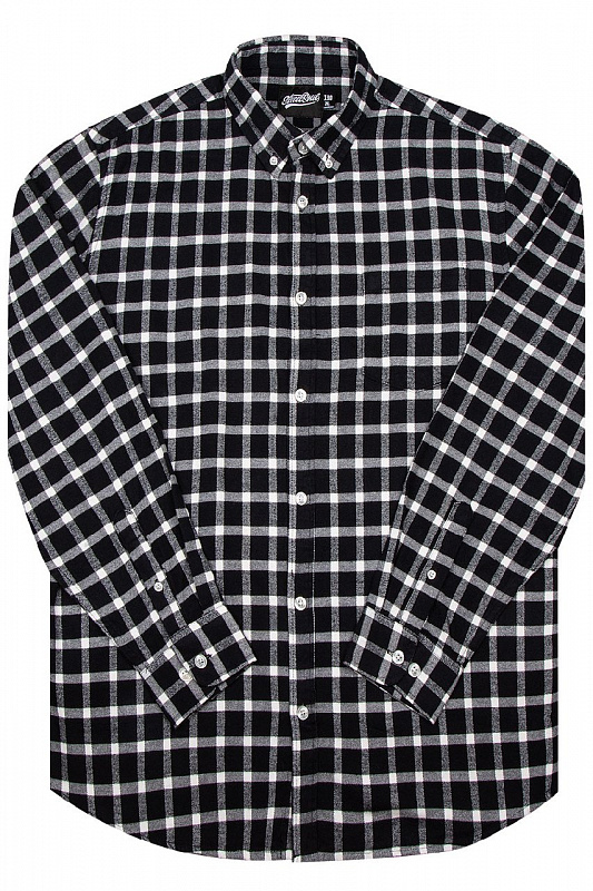Рубашка мужская Street Soul Клетка чёрно-белый