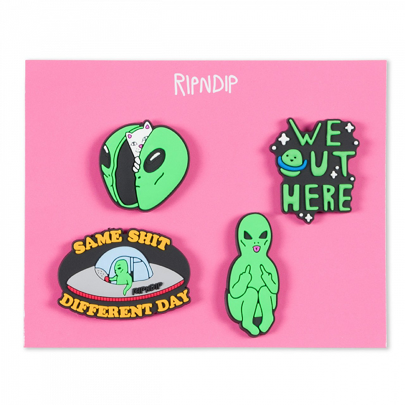 Джиббитсы RIPNDIP WE OUT HERE SHOE CHARM PACK MULTI