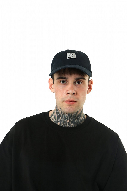 Кепка THE BAD FRIENDS Dad Cap Washed Cotton черный