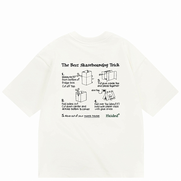 Футболка HAIDED BEST TRICK HW ecru