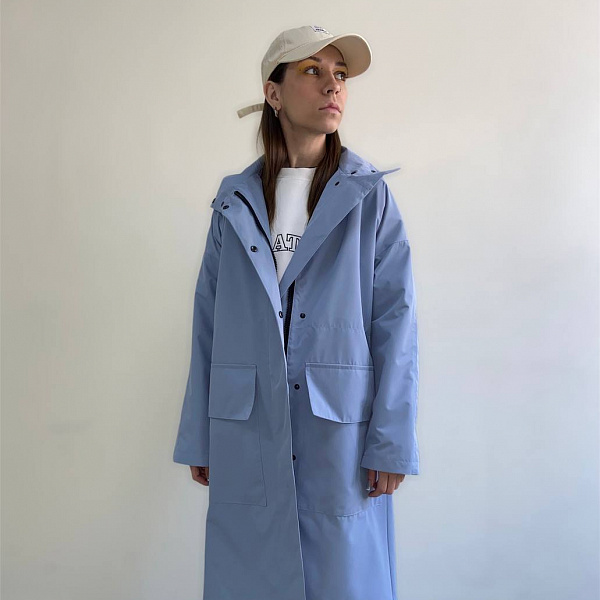 Плащ женский BIO CONNECTION голубой туман