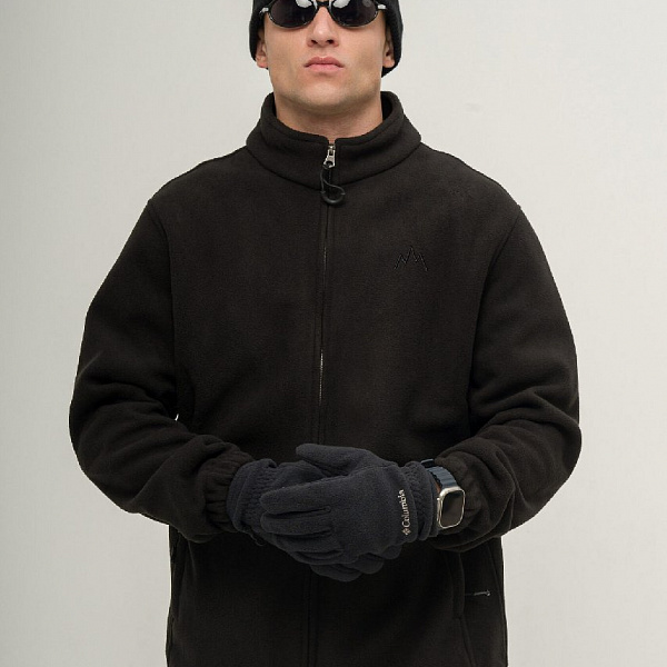 Толстовка KUL'TURA "ZIP FLEECE" черный