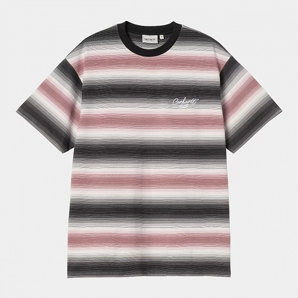 Футболка CARHARTT WIP S/S Dashner T-Shirt DASHNER STRIPE, GRAPHITE