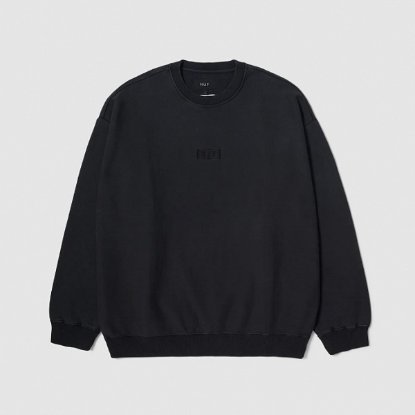Свитшот HUF MASON CREWNECK FLEECE WASHED BLACK