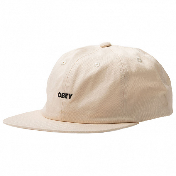 Кепка OBEY BOLD TWILL 6 PANEL STRAPBACK UNBLEACHED