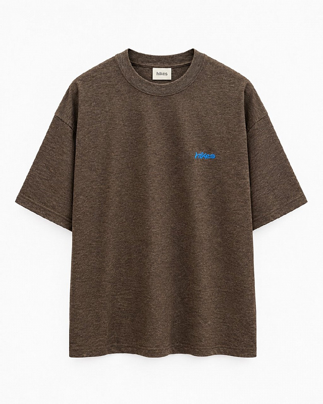 Футболка HIKES LOGO TEE BROWN