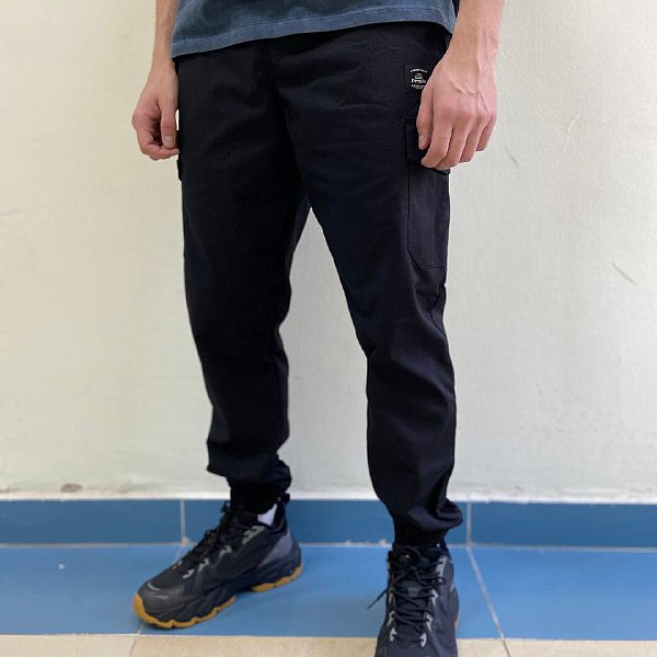 Джоггеры COOL PENGUIN Black Ripstop Lycra Fleece