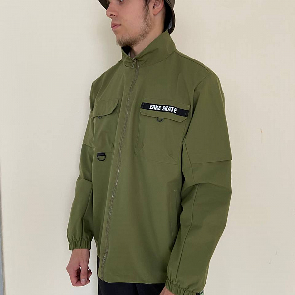 Куртка мужская ERKE Windbreakers moss green темно-зеленый