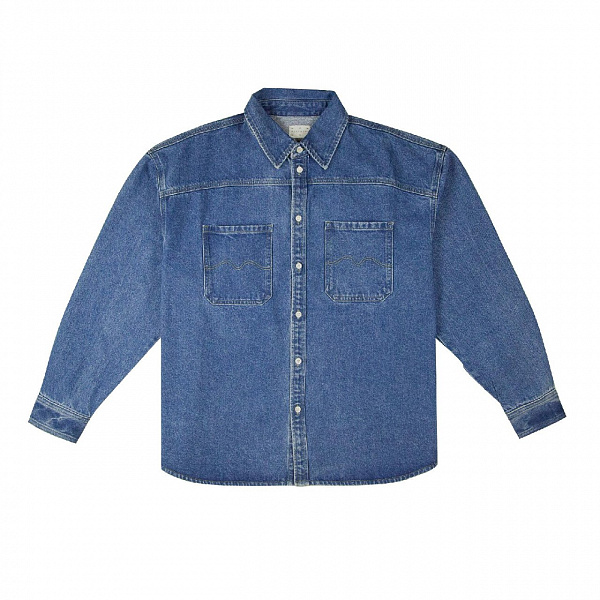 Рубашка MAGAMAEV Bigger M blue/washed
