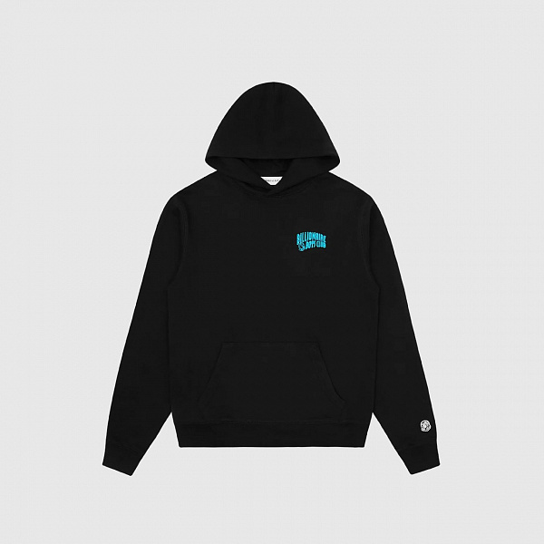 Худи BILLIONAIRE BOYS CLUB SMALL ARCH LOGO HIGHLIGHT HOOD BLACK WITH BLUE LOGO