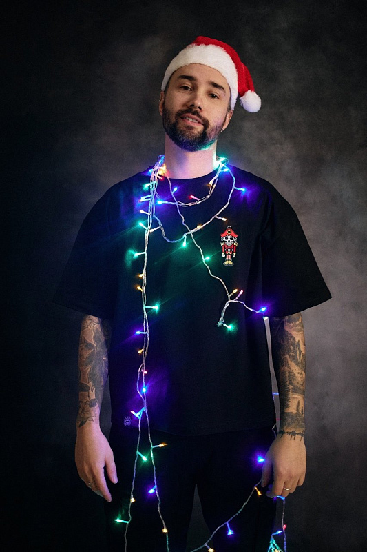 Футболка MEDOOZA boxy "Щелкунчик" черный