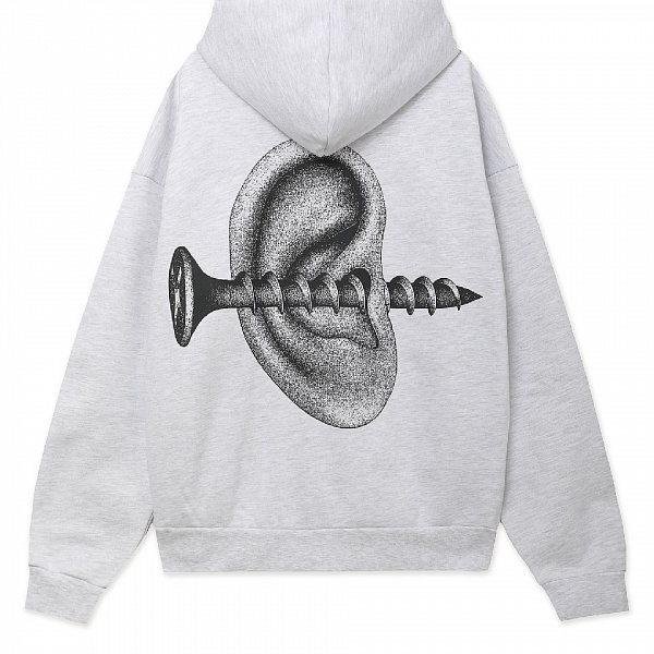 Худи OBEY DISORDER EXTRA HEAVY HOOD ASH GREY