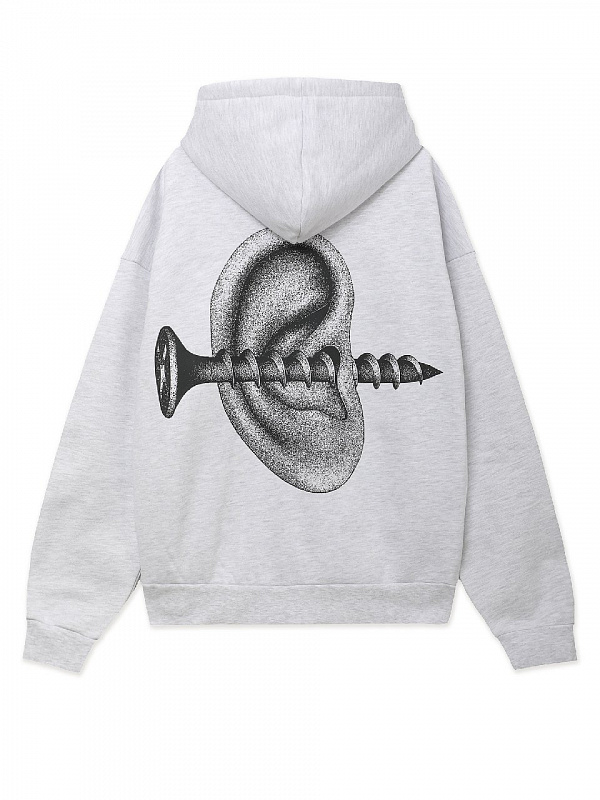Худи OBEY DISORDER EXTRA HEAVY HOOD ASH GREY