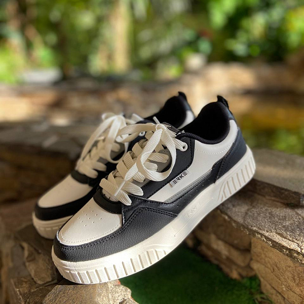 Кеды ERKE мужские M.Skateboard low shoes black/l.white черный/белый