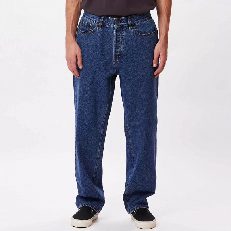 Джинсы OBEY (Relaxed fit) HARDWORK DENIM STONEWASH INDIGO