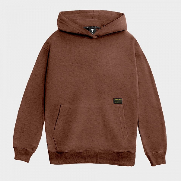 Худи HARD LUNCH BASIC начес коричневый