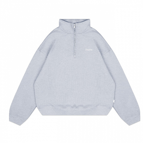 Толстовка Dissident "OG Logo" Half-Zip серый меланж
