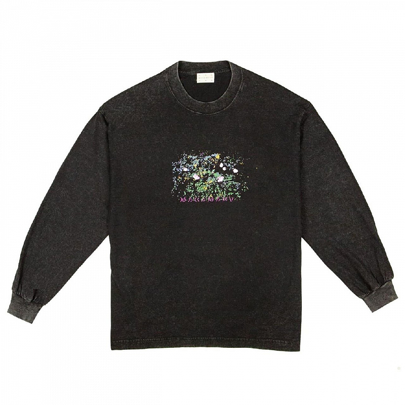 Лонгслив MAGAMAEV Blossom black dyed