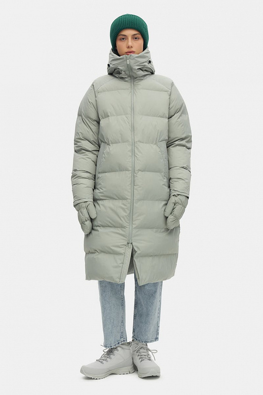 Пуховик женский SHU классический серый