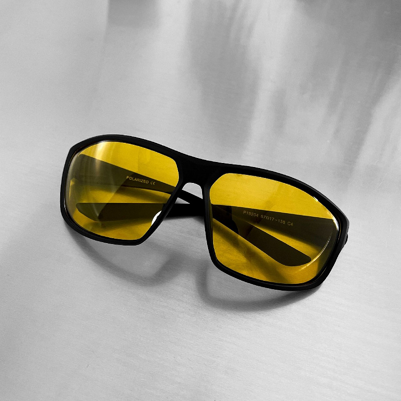 Очки солнцезащитные FLAT RIOT "Police" Yellow\Black
