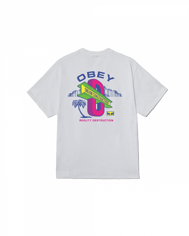 Футболка OBEY DREAM CONSTRUCTION WHITE