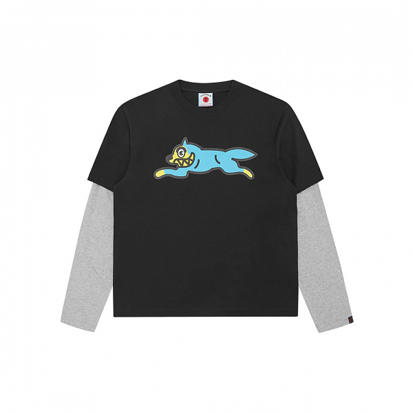 Лонгслив ICECREAM RUNNING DOG LAYERED LS T-SHIRT BLACK