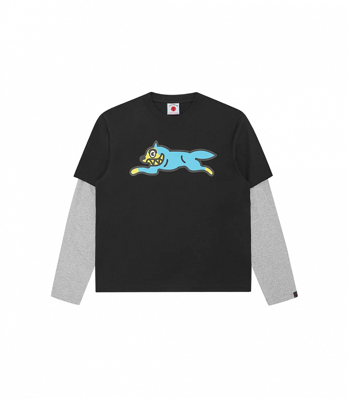 Лонгслив ICECREAM RUNNING DOG LAYERED LS T-SHIRT BLACK