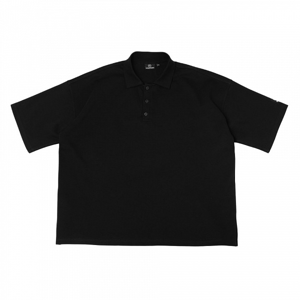 Поло THE BAD FRIENDS Oversize doubleface черный