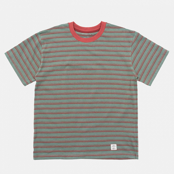 Футболка МЕЧ BASIC STRIPES Sage/Vermilion зеленый