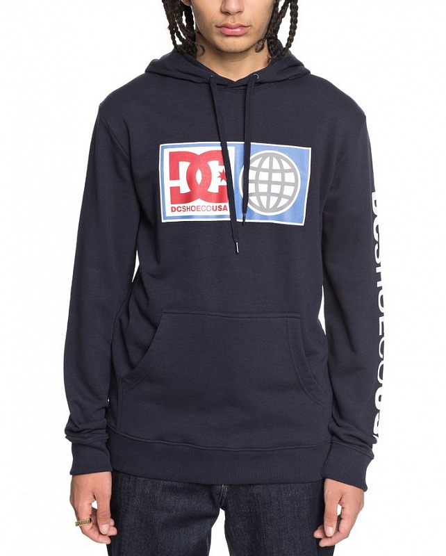 Толстовка с капюшоном DC SHOES GLOBAL SALUTE P M OTLR BYJ0 DARK INDIGO