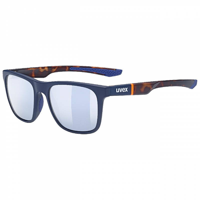 Очки солнцезащитные UVEX LGL 42 blue mat havanna/ltm.silver синий матовый/коричневый/серебристый
