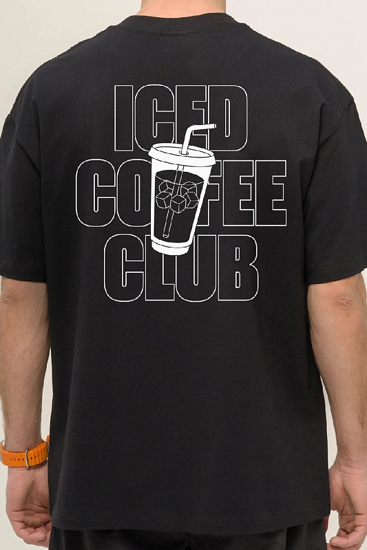 Футболка KUL'TURA "COFFEE", черный
