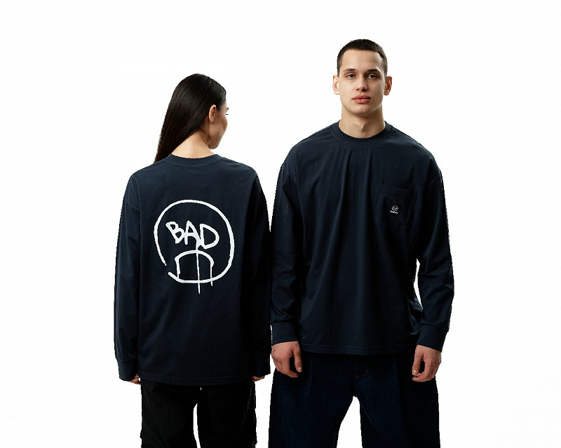 Лонгслив THE BAD FRIENDS "Big Logo" 200гр графит