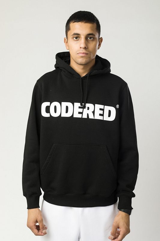 Толстовка CODERED Base Hoodie Wide Черный Oversize Logo R