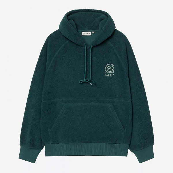 Худи CARHARTT WIP Hooded Helix Sweat DEEP LAGOON / SILVER PINE
