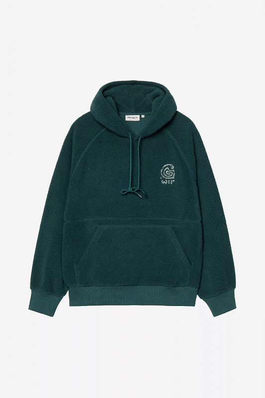 Худи CARHARTT WIP Hooded Helix Sweat DEEP LAGOON / SILVER PINE