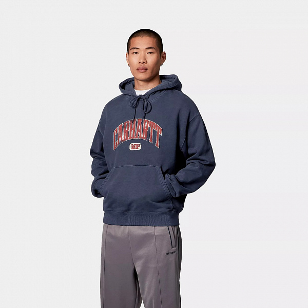 Худи CARHARTT WIP Hooded Library Sweat INK (GARMENT DYED)