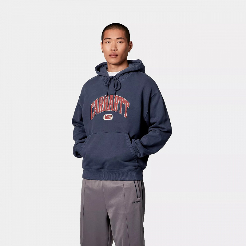 Худи CARHARTT WIP Hooded  Library Sweat INK (GARMENT DYED)