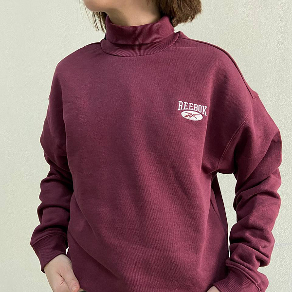 Толстовка женская REEBOK REEBOK CLASSICS SWEATSHIRT бордовый