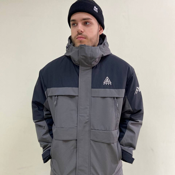 Куртка ERKE 11223401154-101 Padded jackets grey серый