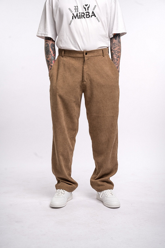 Брюки MIRBA CHINOS-VELVET NEW Бежевый