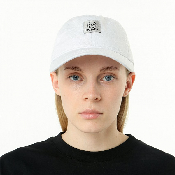 Кепка THE BAD FRIENDS Dad Cap Washed Cotton белый