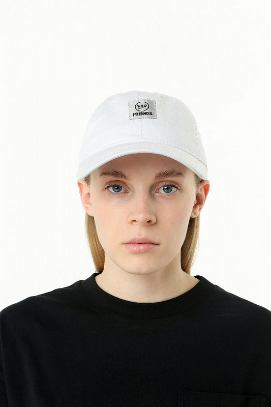 Кепка THE BAD FRIENDS Dad Cap Washed Cotton белый