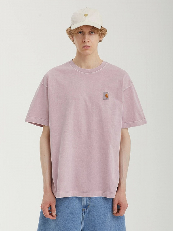 Футболка CARHARTT WIP S/S Nelson T-Shirt HORTENSIA (GARMENT DYED)