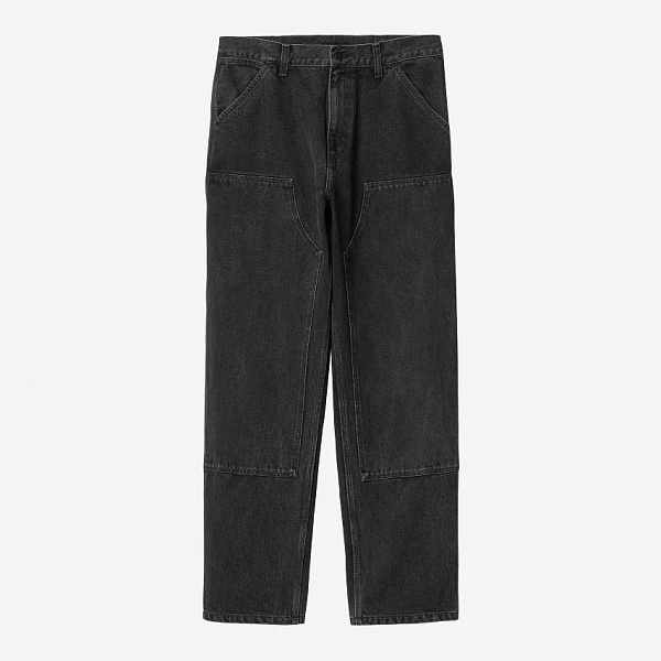Джинсы CARHARTT WIP Nash Double Knee Pant (Loose fit) BLACK (STONE WASHED)