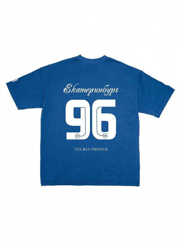 Футболка THE BAD FRIENDS "Регион 96" 200г синий