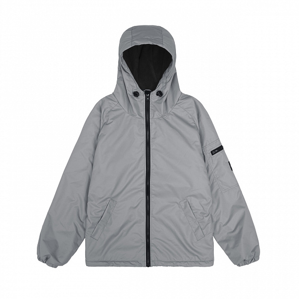 Ветровка HOOK "Лого25" флис серый