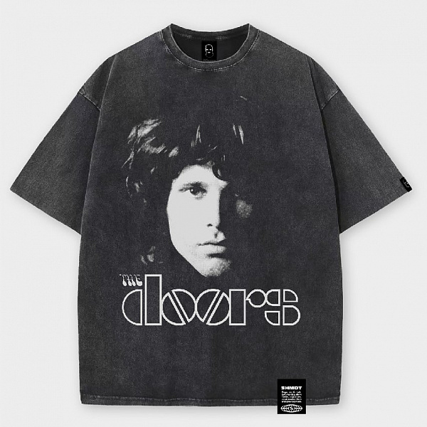 Футболка SHMOT "THE DOORS" GARMENT DYE черный