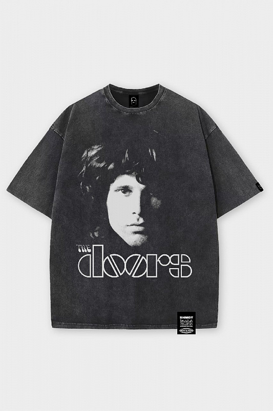 Футболка SHMOT "THE DOORS" GARMENT DYE черный